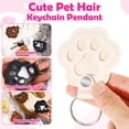 thumbnail image 6 of YUNOVA Pet Fur Keychain with Photo Slot, Paw Print Memorial Keepsake Keychain, Refillable Pet Hair Collector for Keys, Gift for Pet Owners Who Lost a Dog or Cat, 6 of 7