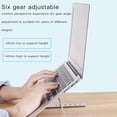 thumbnail image 4 of pitrice Support Réglable pour Ordinateur Portable Support Pliable Antidérapant pour Ordinateur Portable Support en Aluminium pour Tablette, 4 of 9