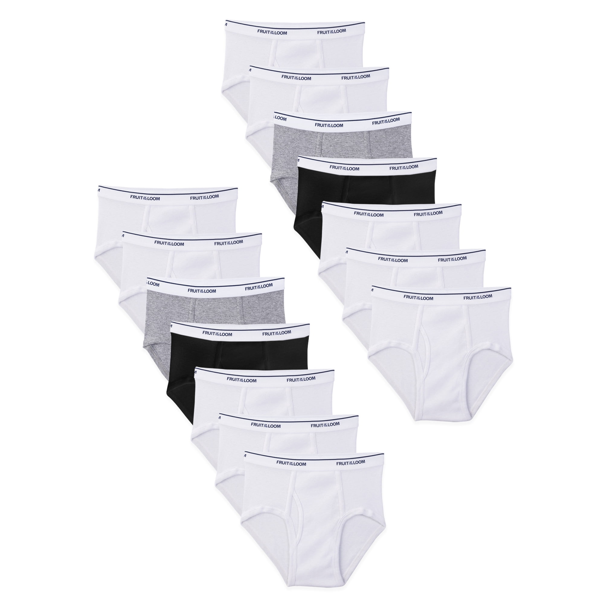 Fruit of the Loom Boys' EverSoft Cotton Briefs, 14 Pack, Sizes S-XL