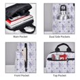 thumbnail image 3 of Balery Stripes and Sprigs of Lavender Mochila ligera para hombre y mujer: duradera e impermeable, ideal para la escuela, el trabajo, viajes y uso diario., 3 of 7