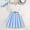 Blue, variant on Spazoro Kids Girls Dresses, Round Neck Fashion Solid Color Puff Sleeve Princess Dress for Child Girls Blue Size 8 T