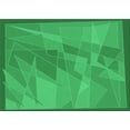 thumbnail image 1 of Ahgly Company Indoor Rectangle Patterned Neon Green Area Rugs, 7' x 9', 1 of 6