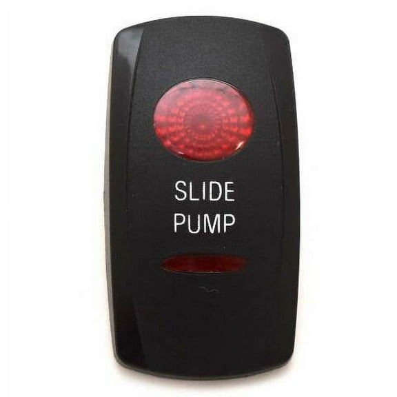 Avalon Pontoon Boat Rocker Switch Actuator 125143 | Slide Pump Cover Black Red