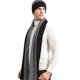 thumbnail image 4 of Conjunto de guantes de pantalla con bufanda y gorro con bloques de color para hombres y mujeres, 4 of 5