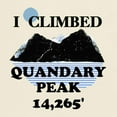 thumbnail image 3 of CafePress - I Climbed QUANDARY PEAK Light T Shirt - Men's Classic Graphic T-Shirt, 3 of 4