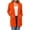 Orange, variant on uublik Jackets for Women Trendy Hot Pink Outdoor Open Front Casual Long Fall Winter Coat with Pockets