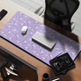 thumbnail image 2 of Long Mouse Pads for Desk,Purple Cartoon Unicorn Rainbow Cloud Moon Star Desk Mats on Top Of Desks, Desk Mouse Pad Extra Large with 3mm Non-Slip Base and Stitched Edge for Gaming,Work,Home 35.4"x15.7", 2 of 5