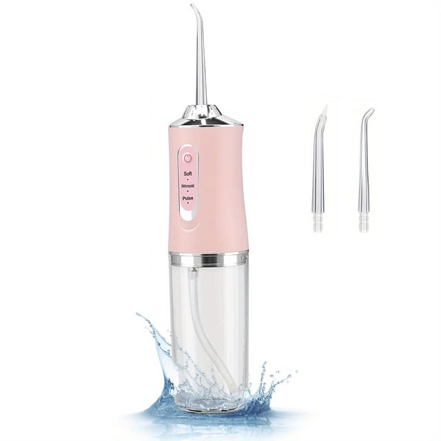 4 In 1 Water Flosser For Teeth, Cordless Water Flossers Oral Irrigator With DIY Mode 4 Jet Tips, Tooth Flosser, Portable And Rechargeable For Home Travel, For Men And Women Daily Teeth Care, Ideal For