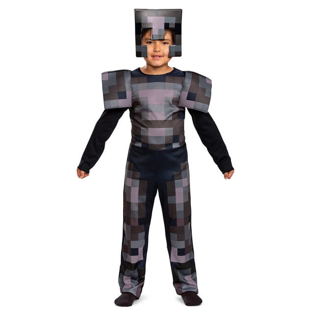 Disfraz de Minecraft Nether Armor para niños, talla L (10-12)