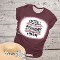 thumbnail image 2 of Mujeres Casual Béisbol Mamá Tie-dyed Impreso Manga corta Cuello redondo Pullover Blusa Camiseta Tops OAVQHLG3B Store lin121212, 2 of 5