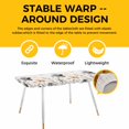 thumbnail image 4 of Spring Summer Wildflowers Table Cloths for 8 Foot Rectangle Tables, Farmhouse Retro Floral Botanical Patio Waterproof Elastic Fitted Tablecloths, Washable Rectangular Table Cover for Camping, 4 of 8