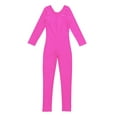 thumbnail image 4 of vastwit Kids Girls Long Sleeves Ballet Dance Leotard Bodysuit Full Body Gymnastic Athletic Unitard Dancewear Rose 13-14, 4 of 6
