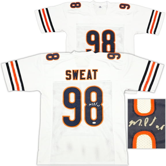 Chicago Bears Montez Sweat Autographed White Jersey JSA 233376