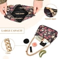 thumbnail image 4 of Womens Chain Shoulder Bag Skull Skeleton Roses Flowers Classic Tote Handbags Fashion Clutch Hobo Purse with Zipper for Travel Casual, 4 of 7