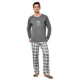 thumbnail image 4 of Men's long-sleeved long pants with round neck, casual and comfortable printed home wear set that can be worn outside, 4 of 6
