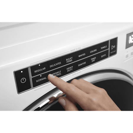 Whirlpool - 7.4 Cu. Ft. Stackable Electric Dryer with Steam and Intuitive Controls - White