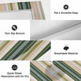 thumbnail image 6 of Green Brown Striped Outdoor Rug for Patio/Deck/Porch, Non-Slip Large Area Rug 3 x 5 Ft, Modern Stripes Art Farmhouse Indoor Outdoor Rugs Washable Area Rugs, Reversible Camping Rug Carpet Runner, 6 of 8