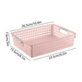 thumbnail image 3 of Fasiaou Plastic Multi-Purpose Storage Baskets with Waterproof Design for Bathroom and Toy Organization,Pink, 3 of 6