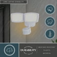 thumbnail image 5 of White Integrated LED Motion Sensor Dusk to Dawn Outdoor Security Flood Light - 240 Degree - 85 Ft., 5 of 14