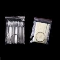 thumbnail image 4 of 100 Pack Fan shape False Nail Art Tips Nail Art Swatch Sticks Nail Polish Practice Fingernail Display With Metal Split Ring (Natural Color, Clear Color), 4 of 5