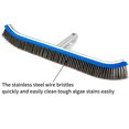 thumbnail image 4 of SANLIKE 200cm Swimming Pool Brushes-Pool Brush Stainless Steel Brush Head with Aluminum Pole Adjustable Length Pool Cleaning Tool, 4 of 8