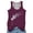 Wine, variant on Public Womens Plus Size Racerback Tank Tops Trendy Sleeveless Crew Neck T Shirts Summer Loose Floral Printed Tunic Tops XXXL