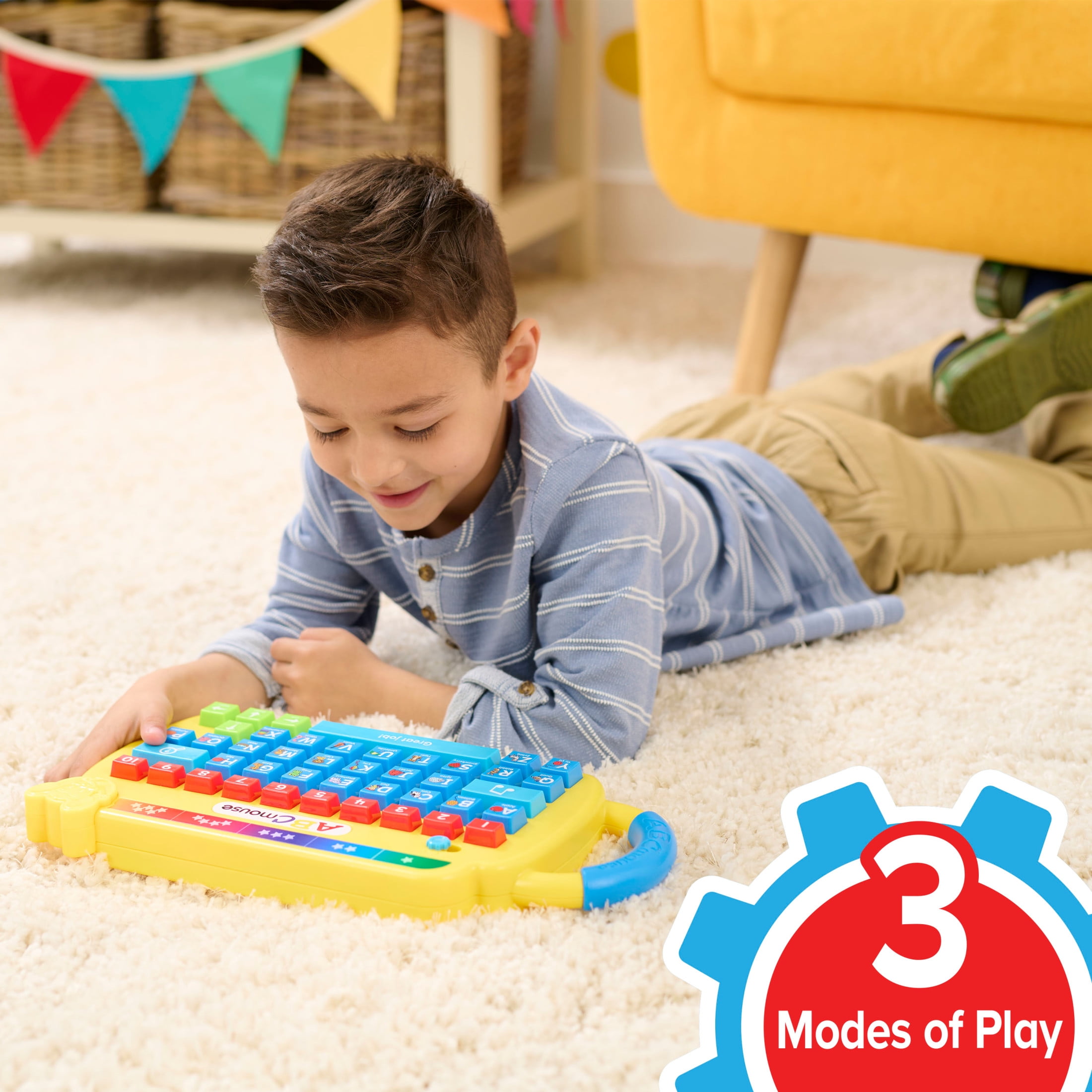 ABCmouse®, Level-Up Learning Keyboard, 3 Learning Modes, Preschool Kids Toys for Ages 3 up