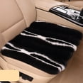 thumbnail image 2 of YIKA Winter Car Seat Cushion Short Plush Vertical Stripe Pattern Front Single Seat Car Seat Cushion Winter Warm Seat Cushion, 2 of 6