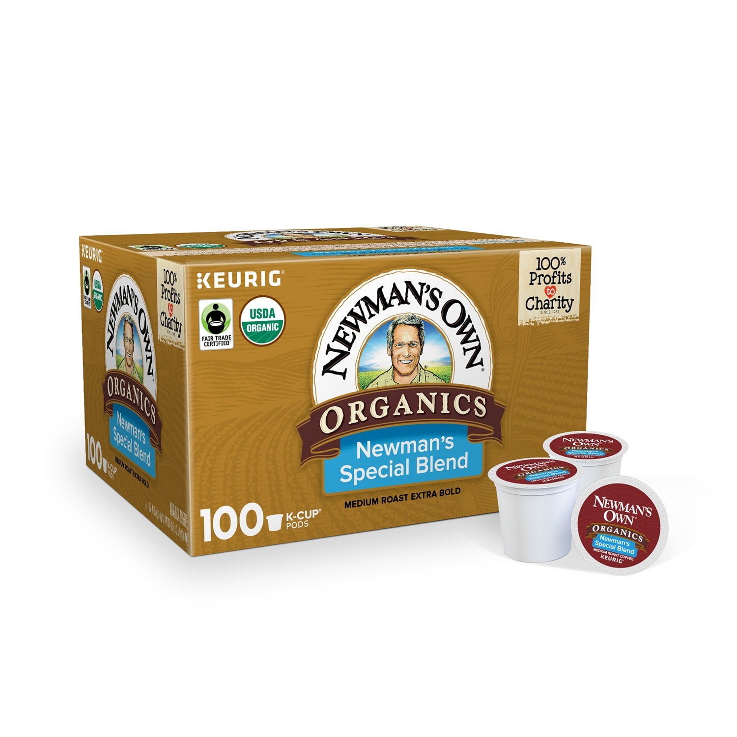 Newman's Own Organics Special Blend K-Cup Coffee Pods, 100 Count
