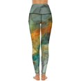 thumbnail image 3 of Marble Texture High Waisted Leggings for Women No See Through Tummy Control Buttery Soft Yoga Pants for Workout Athletic Running, 3 of 6
