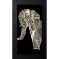 thumbnail image 2 of James, Nola 14x24 Black Modern Framed Museum Art Print Titled - Bright Tri Origami I, 2 of 5