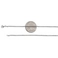 thumbnail image 3 of 10K White Gold 1.5mm Solid Diamond Cut Rope Chain Necklace with Lobster Lock (22"), 3 of 3