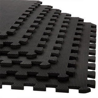 REZNOR 12mm Grid EVA Foam Interlocking Floor Tiles Mats Soft Flooring,  Multicolor