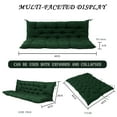 thumbnail image 7 of Porch Swing Cushion 40in, Waterproof Bench Cushion for Outdoor Furniture, 2-3 Seater Replacement Glider Cushion with Ties for Backyard and Garden（Dark Green 40"), 7 of 7