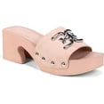 thumbnail image 3 of Sam Edelman Francina Pale Pink Platform Slip On Slide Mule Block Heeled Sandals (PALE PINK, 9), 3 of 4