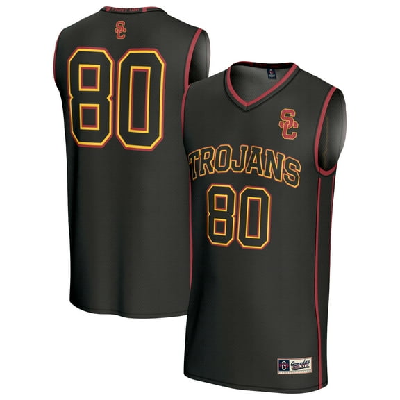 Unisex GameDay Greats #80 Black USC Trojans Lightweight Basketball Fashion Jersey