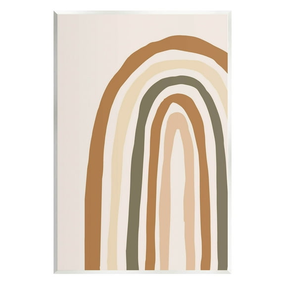 Stupell Industries Neutral Tones Rainbow Graphic Art Unframed Art Print Wall Art, Design by Elizabeth Medley
