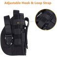 thumbnail image 4 of Funda de pistola táctica Universal funda de pistola derecha combate Airsoft pistolera cinturón Montañismo al aire libre y bolsa de pierna para acampar, 4 of 5