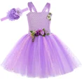 thumbnail image 5 of Vestido de tul con tutú de hada y mariposa de lavanda para niñas, disfraz con alas para fiesta de cumpleaños de carnaval, vestido de princesa de tul, vestido de baile, 5 of 5