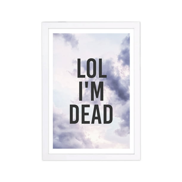 Wynwood Studio Typography and Quotes Framed Wall Art Prints 'Thoughtful Clouds' Funny Quotes and Sayings - White, Gray, 13 Wynwood Studio Typography and Quotes Framed Wall Art Prints 'Thoughtful Clouds' Funny Quotes and Sayings - White, Gray, 13