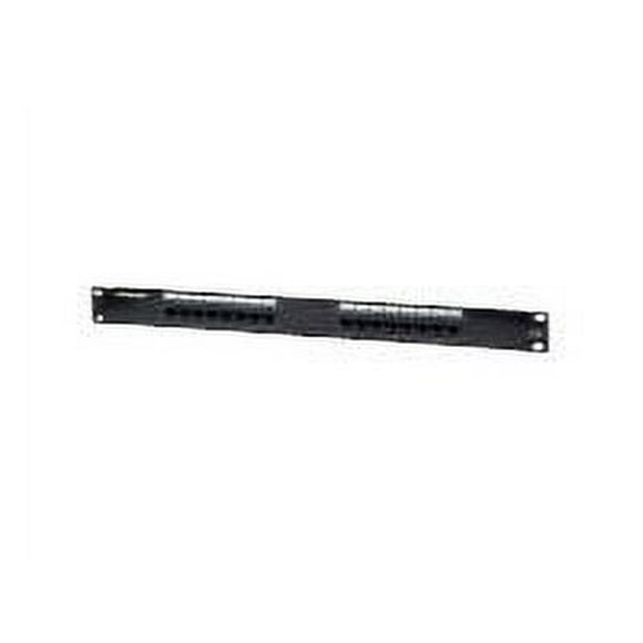 Intellinet Patch Panel, Cat5e, UTP, 16-Port, 1U, Black - Patch panel - CAT 5e - UTP - RJ-45 X 16 - black - 1U - 19"