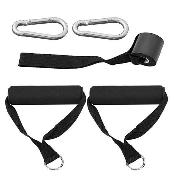 5pcs Exercise Set Workout Handles Door Anchor Carabiner Hooks for