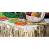 Natural Raffia & Shell Table Skirt - Party Supplies - 1 Piece