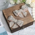thumbnail image 4 of 2pcs Detachable Cloth Bowknot Shoe Decoration with Rhinestone Pink 72x99x30mm, 4 of 9
