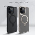 thumbnail image 3 of Allytechgroup Case for Apple iPhone 14 Pro Max, Compatible with Magsafe Shockproof Ring Holder Kickstand Bumper Back Cover Case for iPhone 14 Pro Max Women Men, Black, 3 of 6