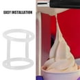 thumbnail image 4 of WEUVEB Ice Cream Machine Seal Rings, White, Multipurpose, Easy to Replace, 3Pcs, 4 of 9