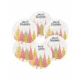 thumbnail image 7 of 13 Inch Round Placemats Set of 6, Christmas Tree Non Slip Heat Insulation PP Table Mats, Winter Snowflake Xmas Pink Pine Tree Washable Place Mats for Kitchen Dining Party Table Decor, 7 of 7