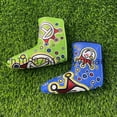 thumbnail image 1 of Housse de Putter de Golf Housse de Putter de Golf Housse de Tête de Putter Housse de Tête Brodée de Trèfle s'Adapte à Toutes les Marques 2 Pcs, 1 of 6