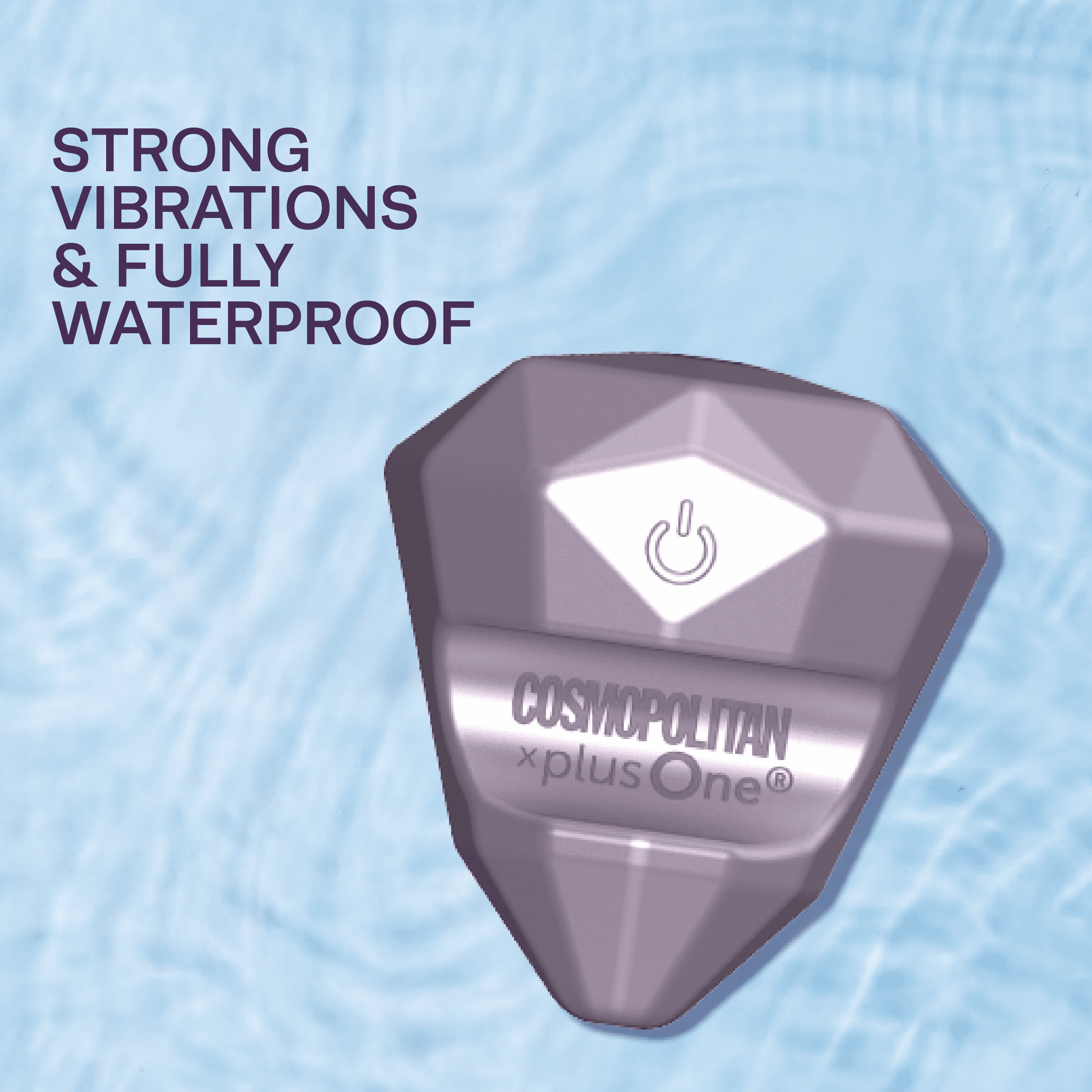 Cosmopolitan X plusOne Girls' Best Gem Vibrator with Magnetic Charging and Storage Bag, Lavender