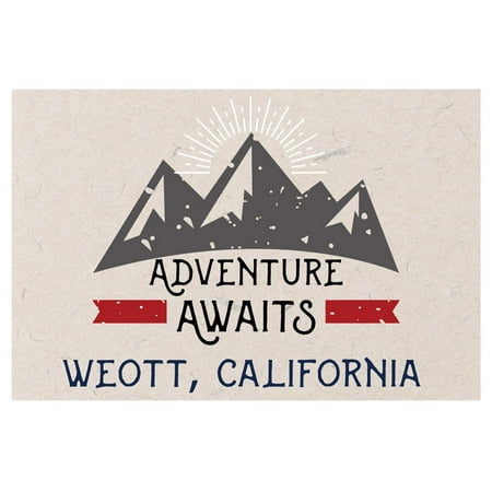 

Weott California Souvenir 2x3 Inch Fridge Magnet Adventure Awaits Design